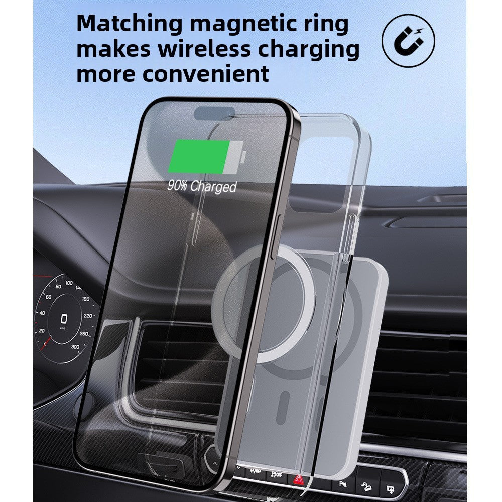 Magnetic Wireless Car Charger Holder 15W Fast Charging