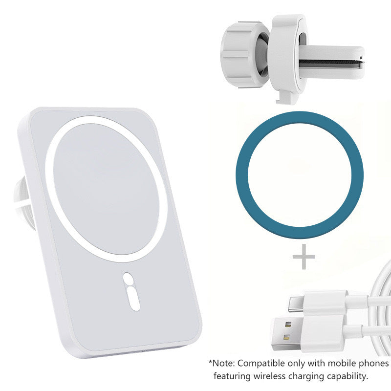 Magnetic Wireless Car Charger Holder 15W Fast Charging