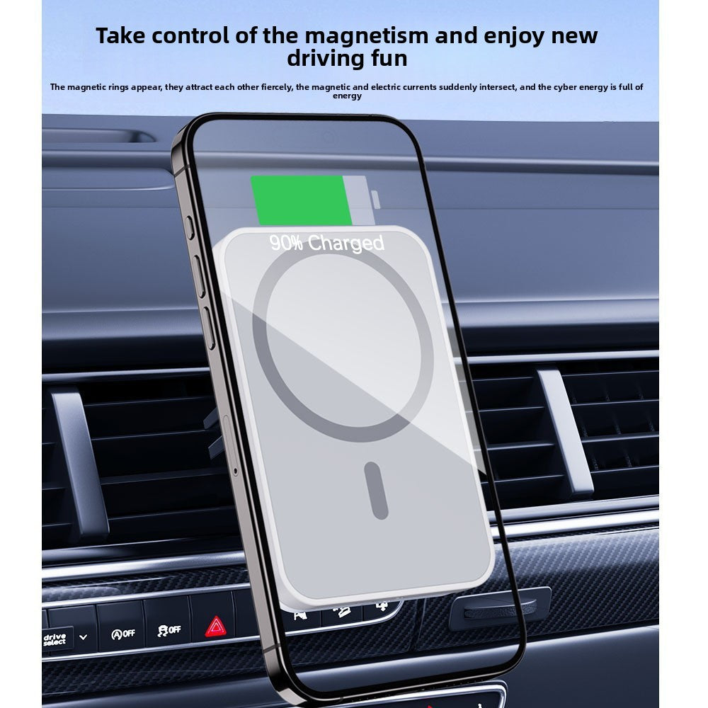 Magnetic Wireless Car Charger Mount with Fast Charging