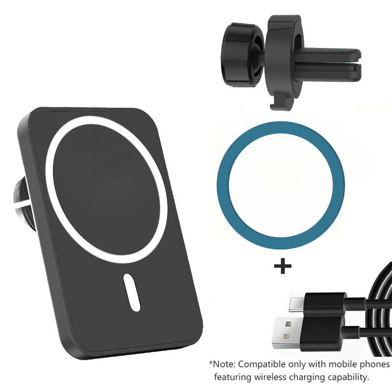 Magnetic Wireless Car Charger Mount with Fast Charging