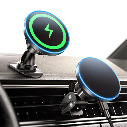Magnetic Wireless Car Charger with Fast Charging
