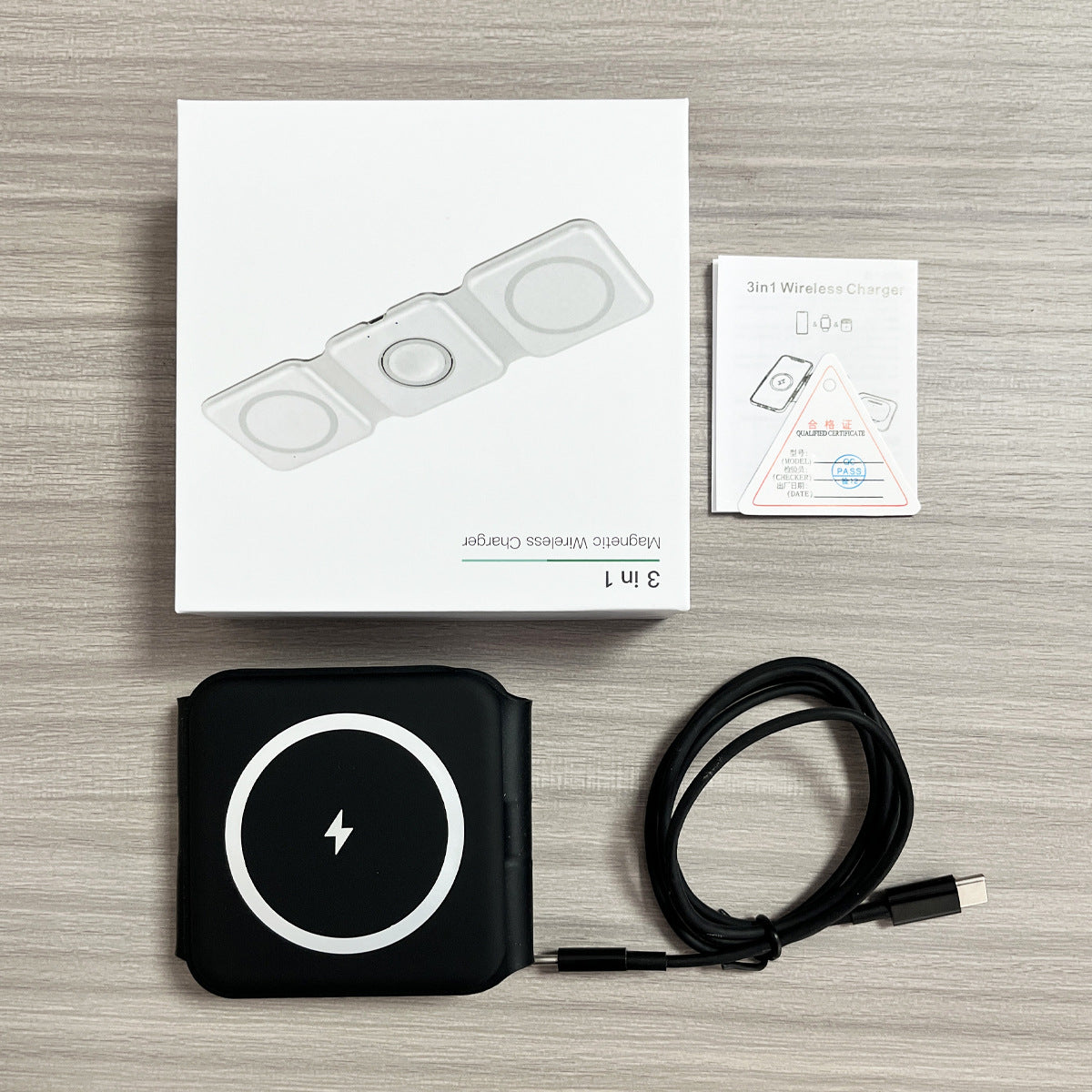 Magnetic Wireless Charger 15W Fast Charging Foldable