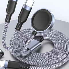 2-in-3 Gray Apple Type C Wireless Chargi