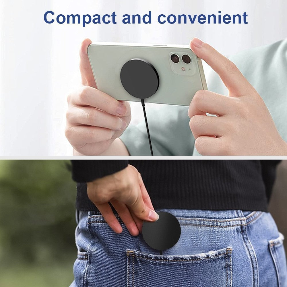 Magnetic Wireless Charger with Wired Option