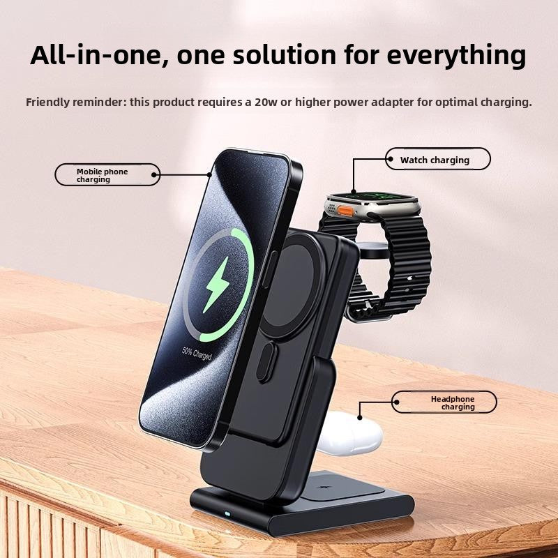 Magnetic wireless charging battery