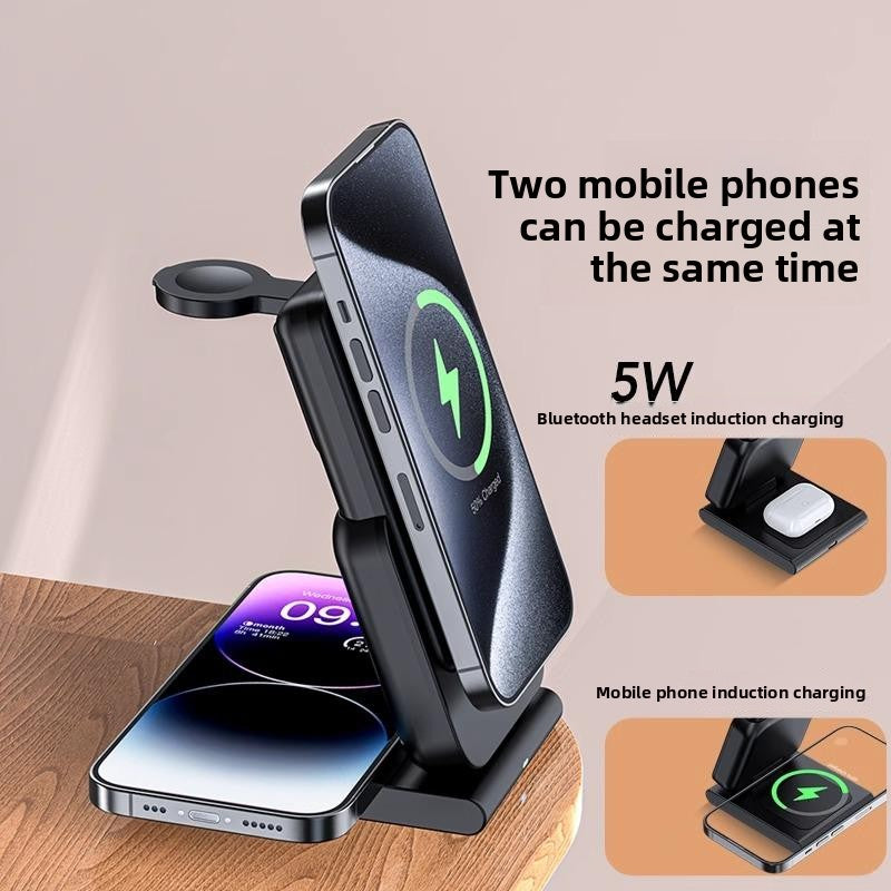 Magnetic wireless charging battery