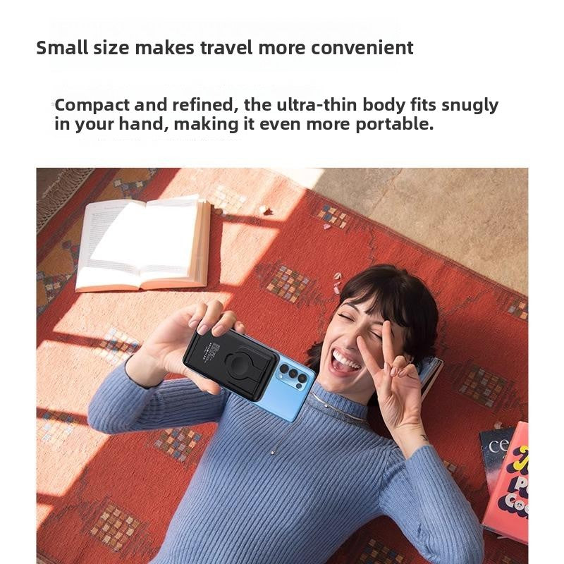 Magnetic wireless charging battery