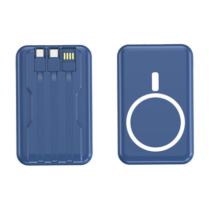Magnetic wireless charging battery