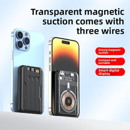 Magnetic wireless charging battery