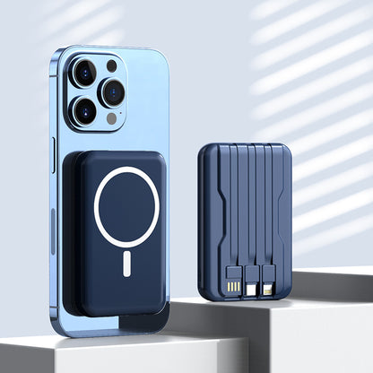 Magnetic wireless charging battery
