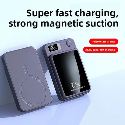 Magnetic wireless charging battery