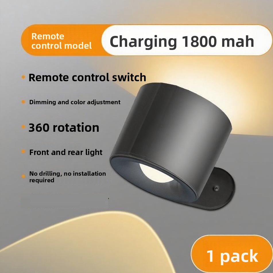 Magnetic Wireless Charging Wall Lamp with Remote Control