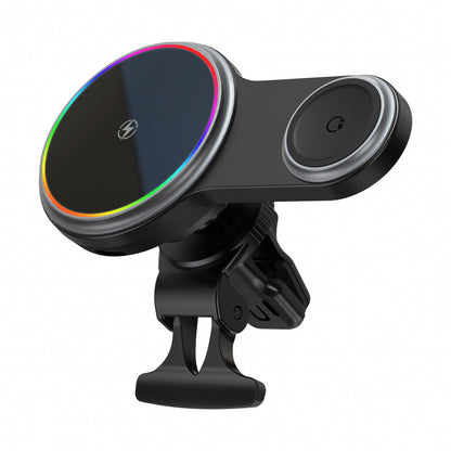 Magnetic Wireless Fast Charging Car Phone Holder Charger