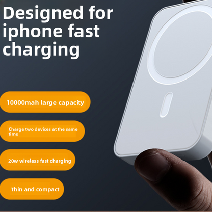 Magnetic Wireless Power Bank with Fast Charging