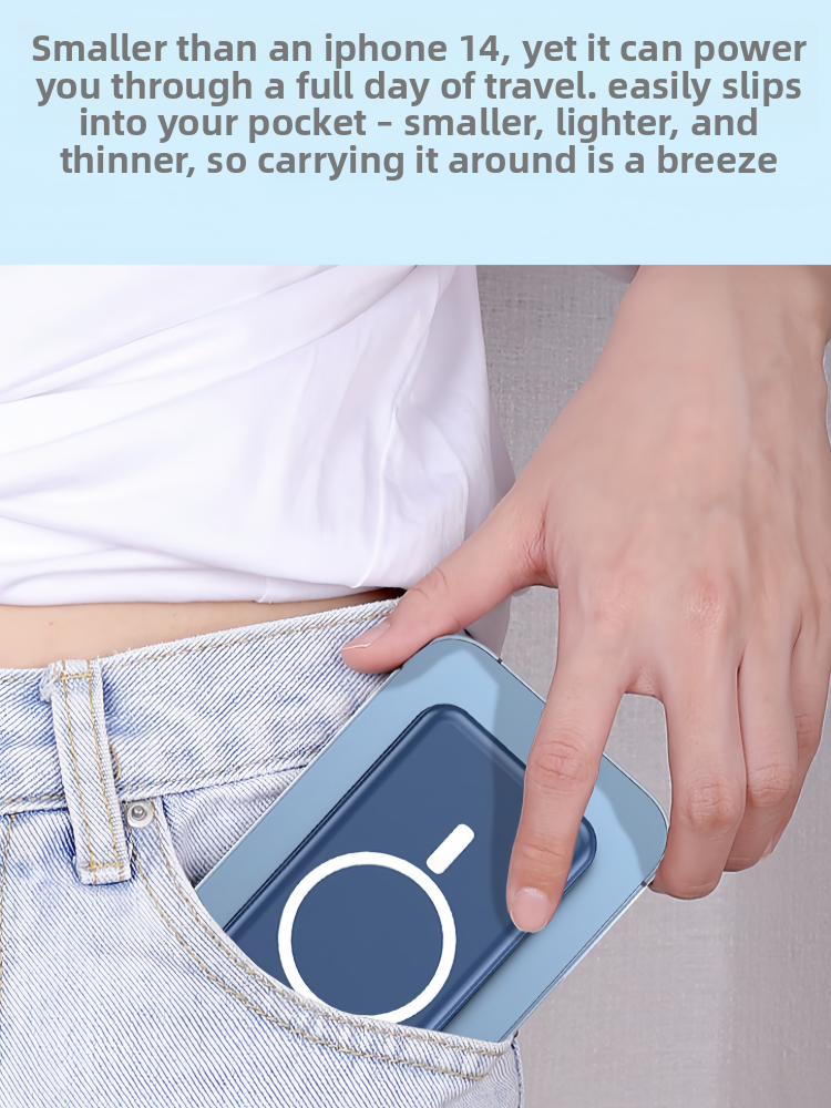 Magnetic Wireless Power Bank with Fast Charging