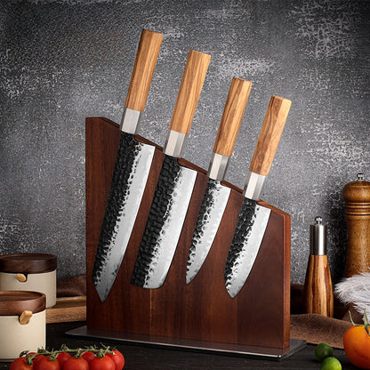 Magnetic Wooden Knife Holder Wall Mount