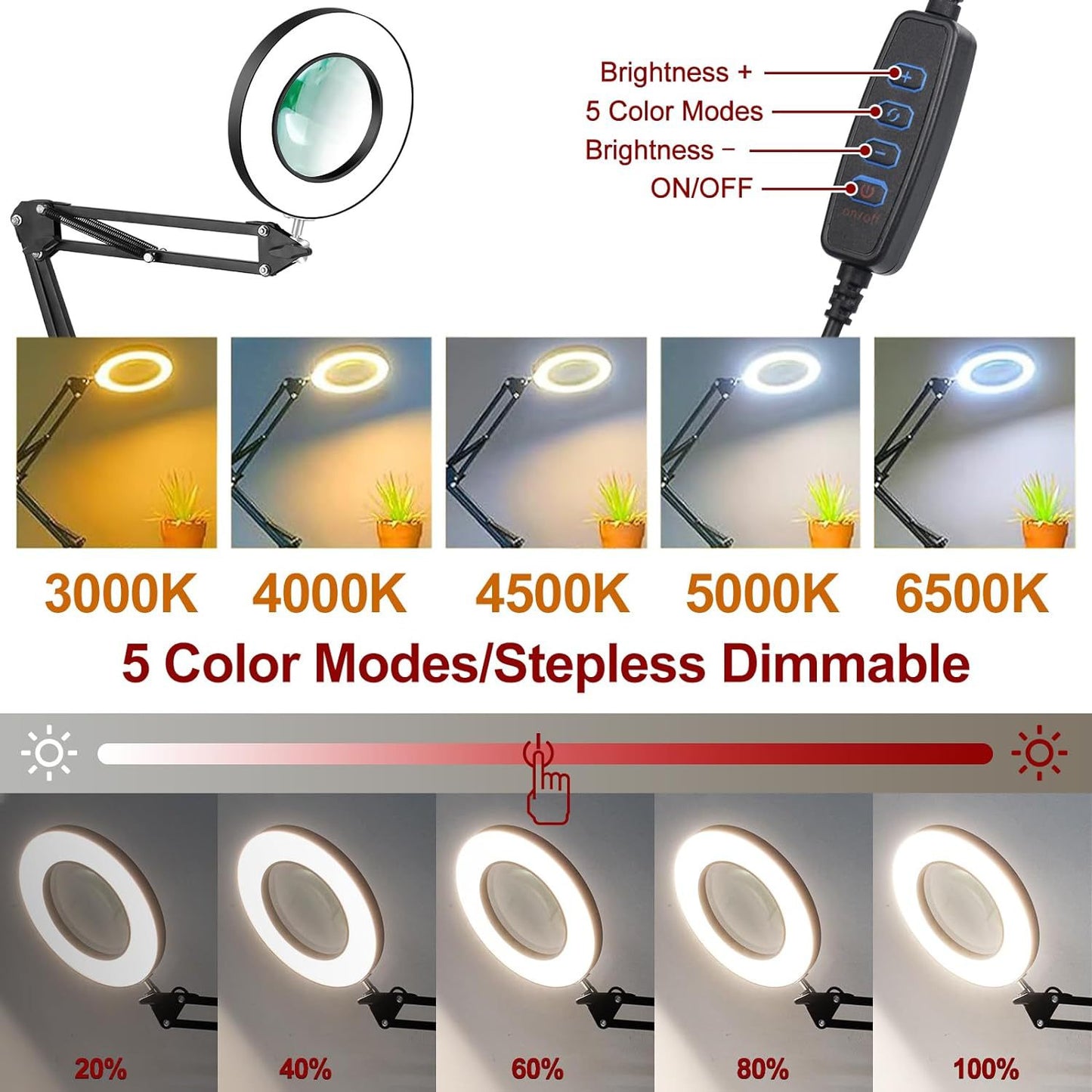 Magnifier Table Lamp