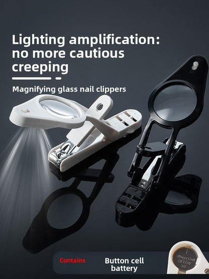 Magnifying LED Nail Clippers with Anti-Splash Design
