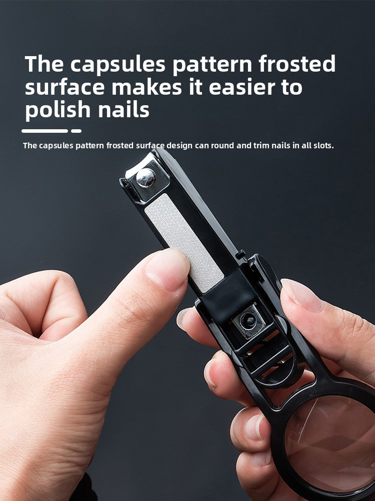 Magnifying LED Nail Clippers with Anti-Splash Design