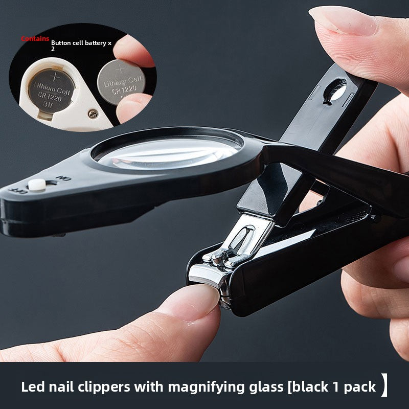 Magnifying LED Nail Clippers with Anti-Splash Design