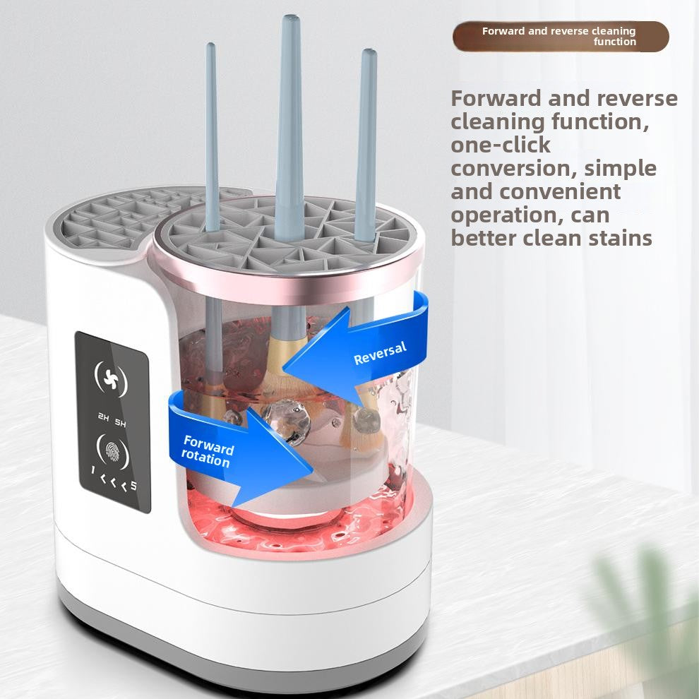 Makeup brush cleaning machine