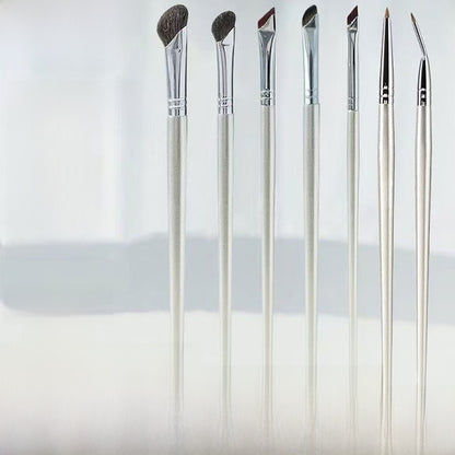 Makeup Brush Set with Eyeliner, Eyebrow, and Nose Shadow Brushes