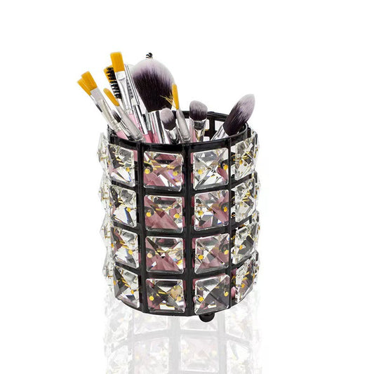 Makeup brush storage case