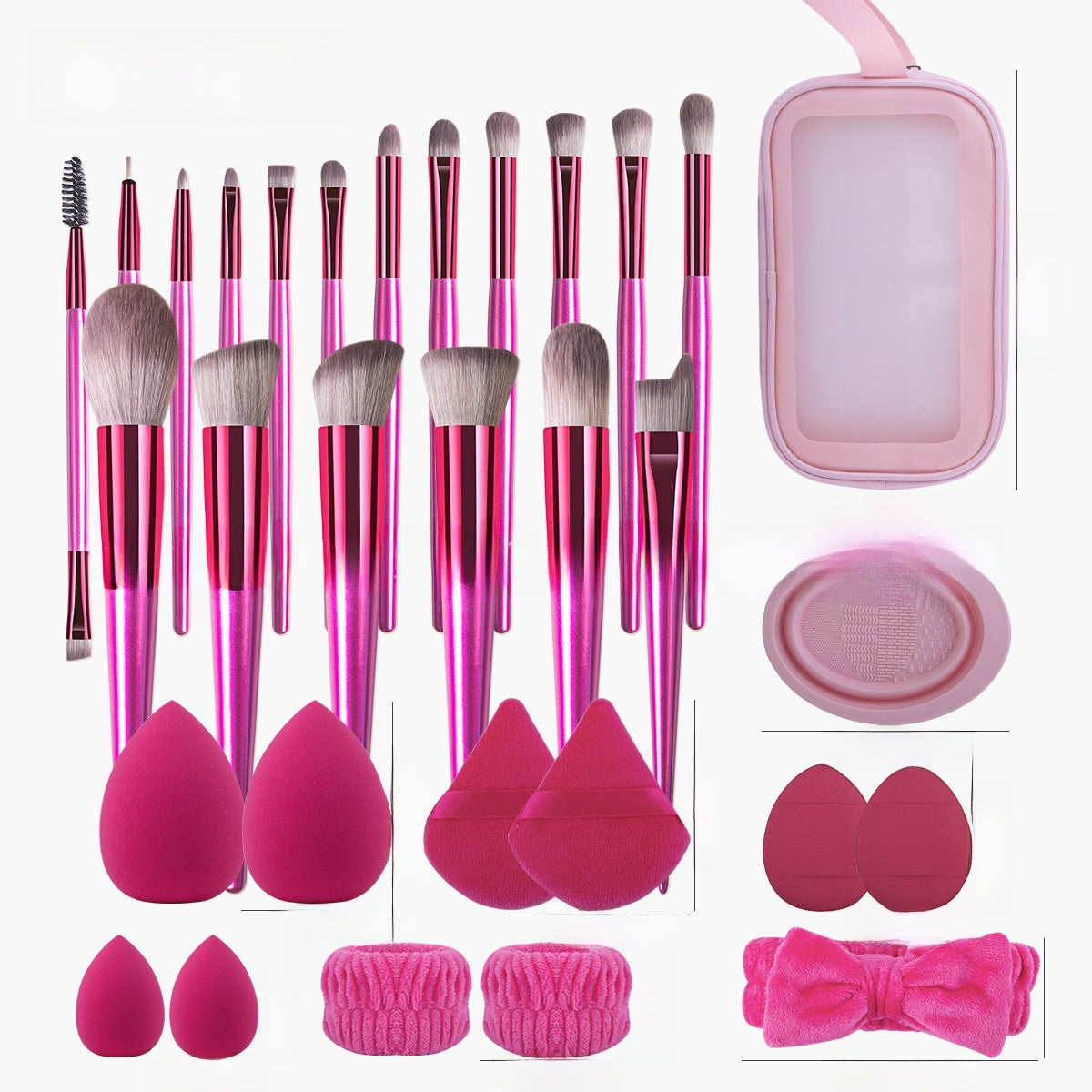 Makeup brush suit