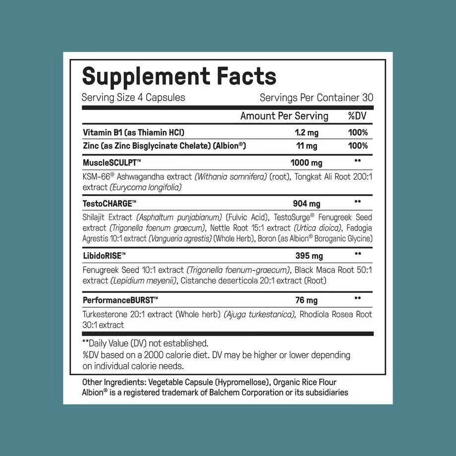 Male testosterone capsules