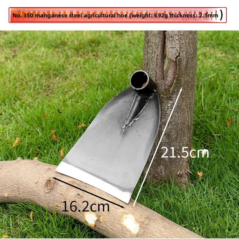 Manganese Steel Garden Digging Hoe with Wooden Handle