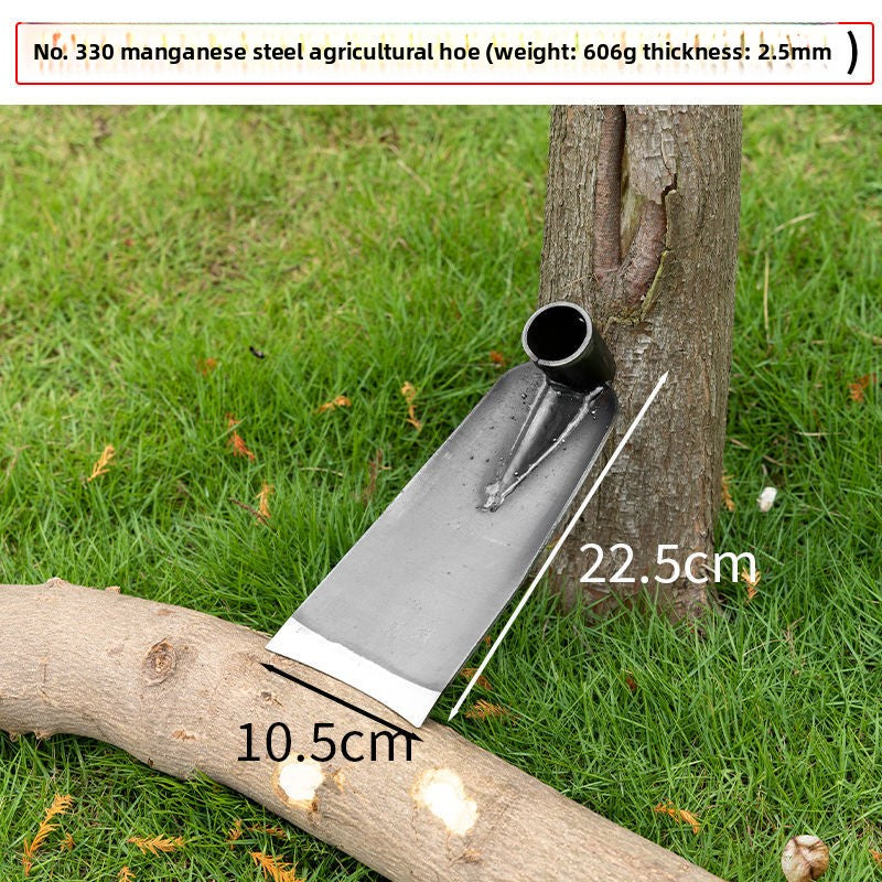 Manganese Steel Garden Digging Hoe with Wooden Handle
