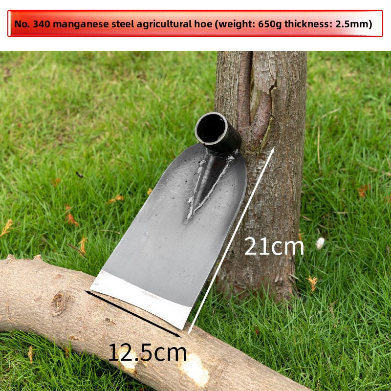 Manganese Steel Garden Digging Hoe with Wooden Handle