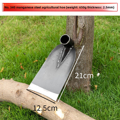 Manganese Steel Garden Digging Hoe with Wooden Handle