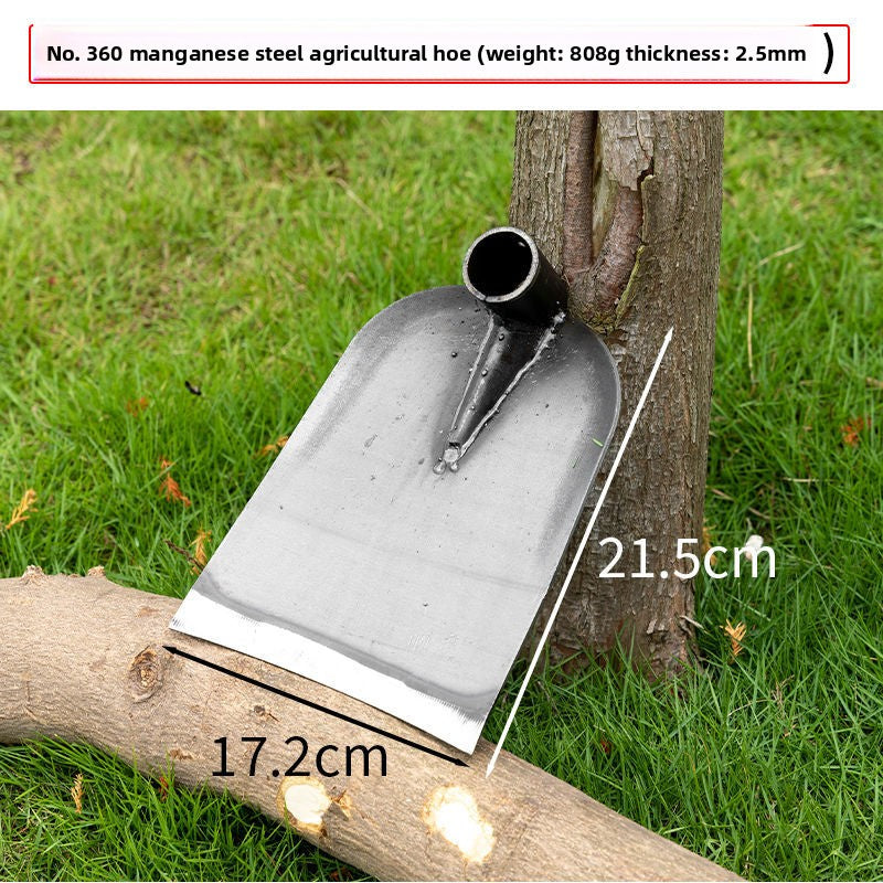 Manganese Steel Garden Digging Hoe with Wooden Handle