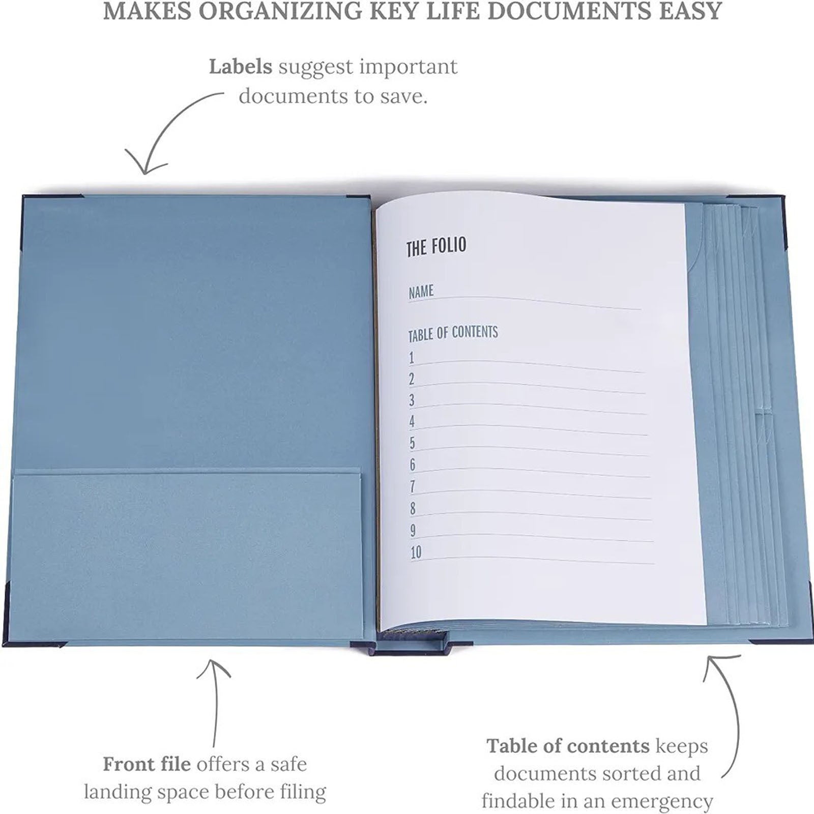 Manila Flap Document Folder