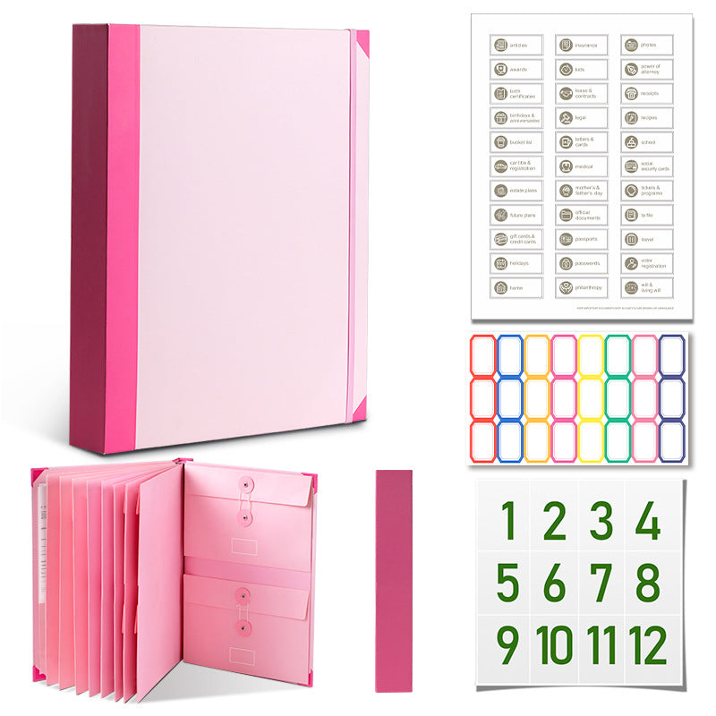Manila Folder Organizer with Rope Wrap