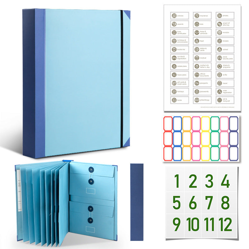 Manila Folder Organizer with Rope Wrap