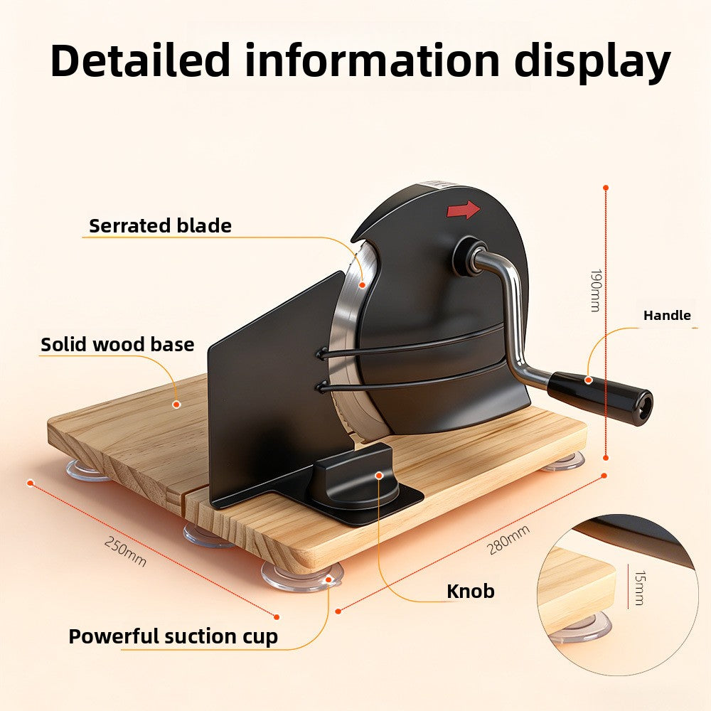 Manual Bread Slicer Adjustable Thickness