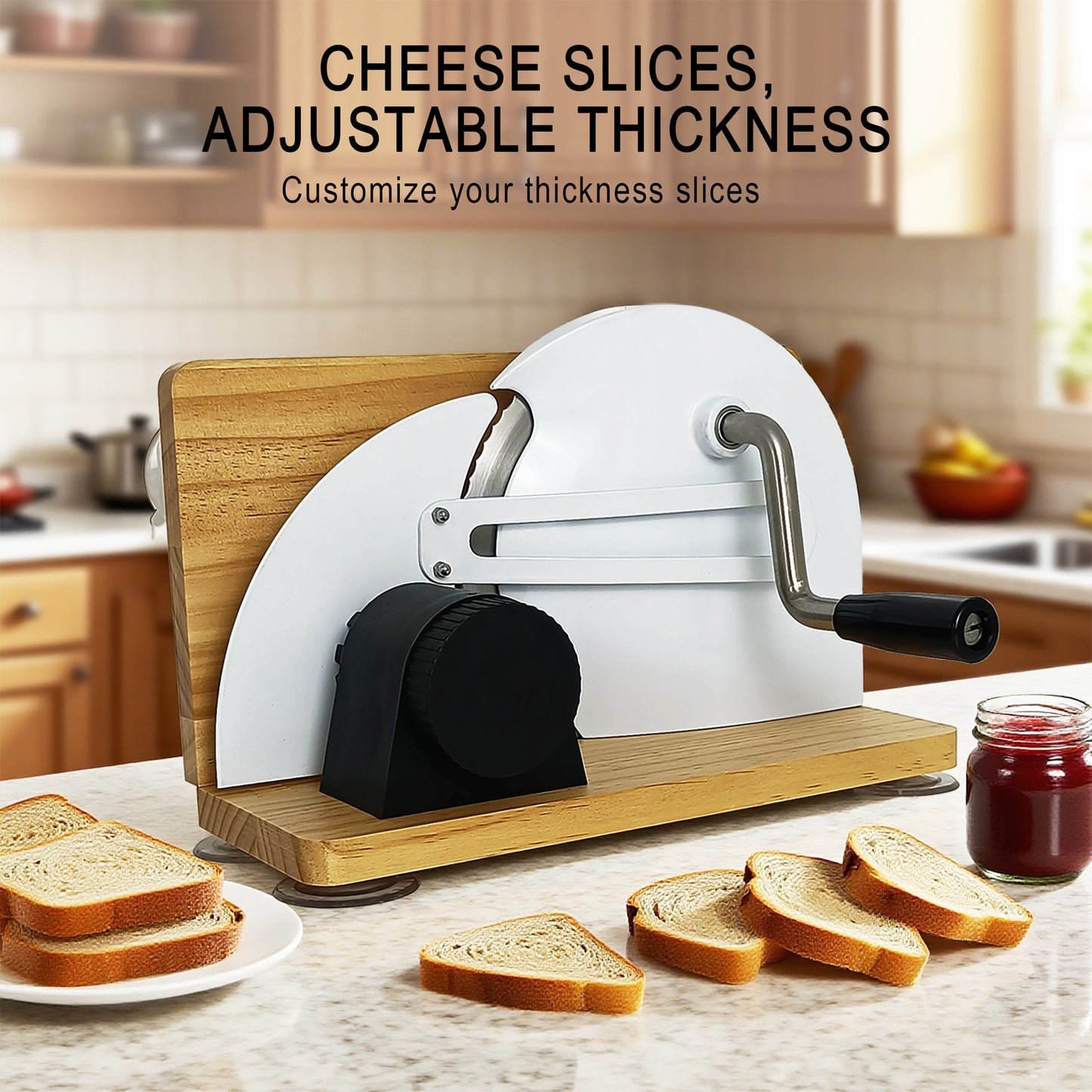 Manual bread slicer