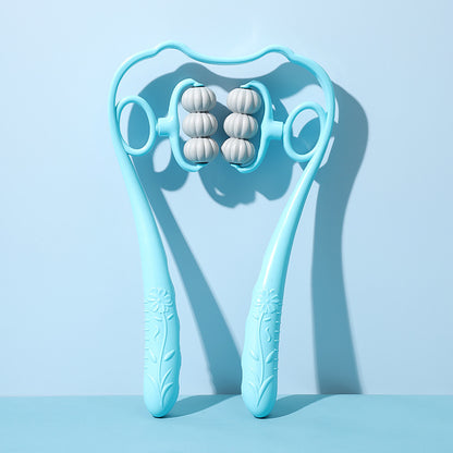 Manual Cervical Neck Massager with 6 Wheels