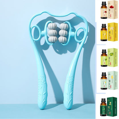 Manual Cervical Neck Massager with 6 Wheels