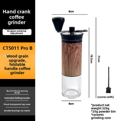 Manual Coffee Grinder Adjustable Ceramic Burr