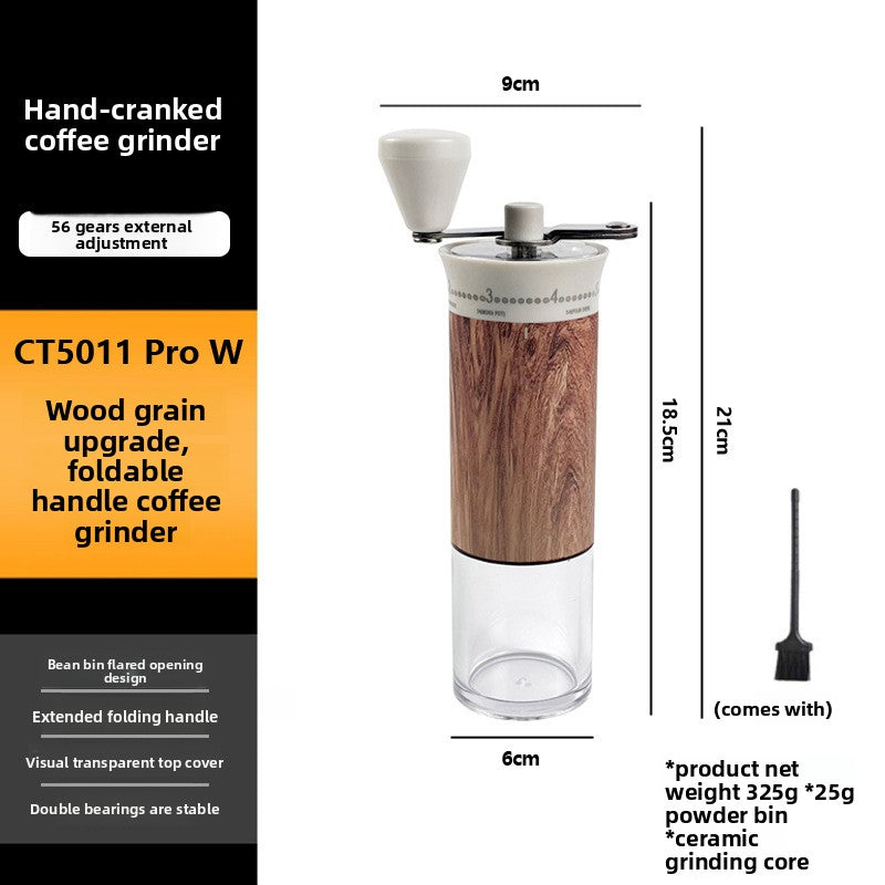 Manual Coffee Grinder Adjustable Ceramic Burr