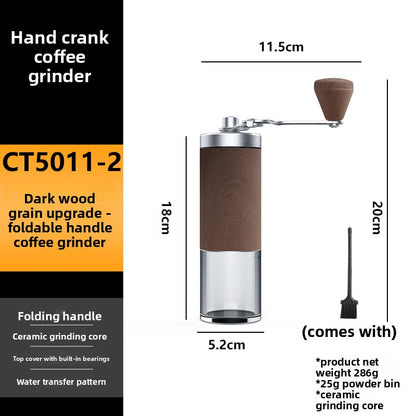 Manual Coffee Grinder Adjustable Ceramic Burr