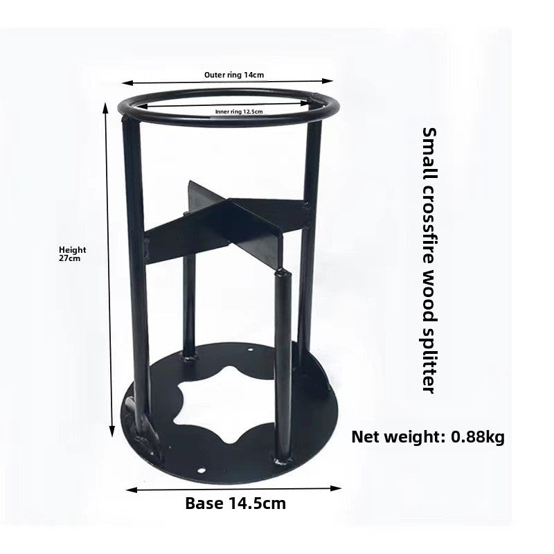 Manual Cross Firewood Splitter for Outdoor Use