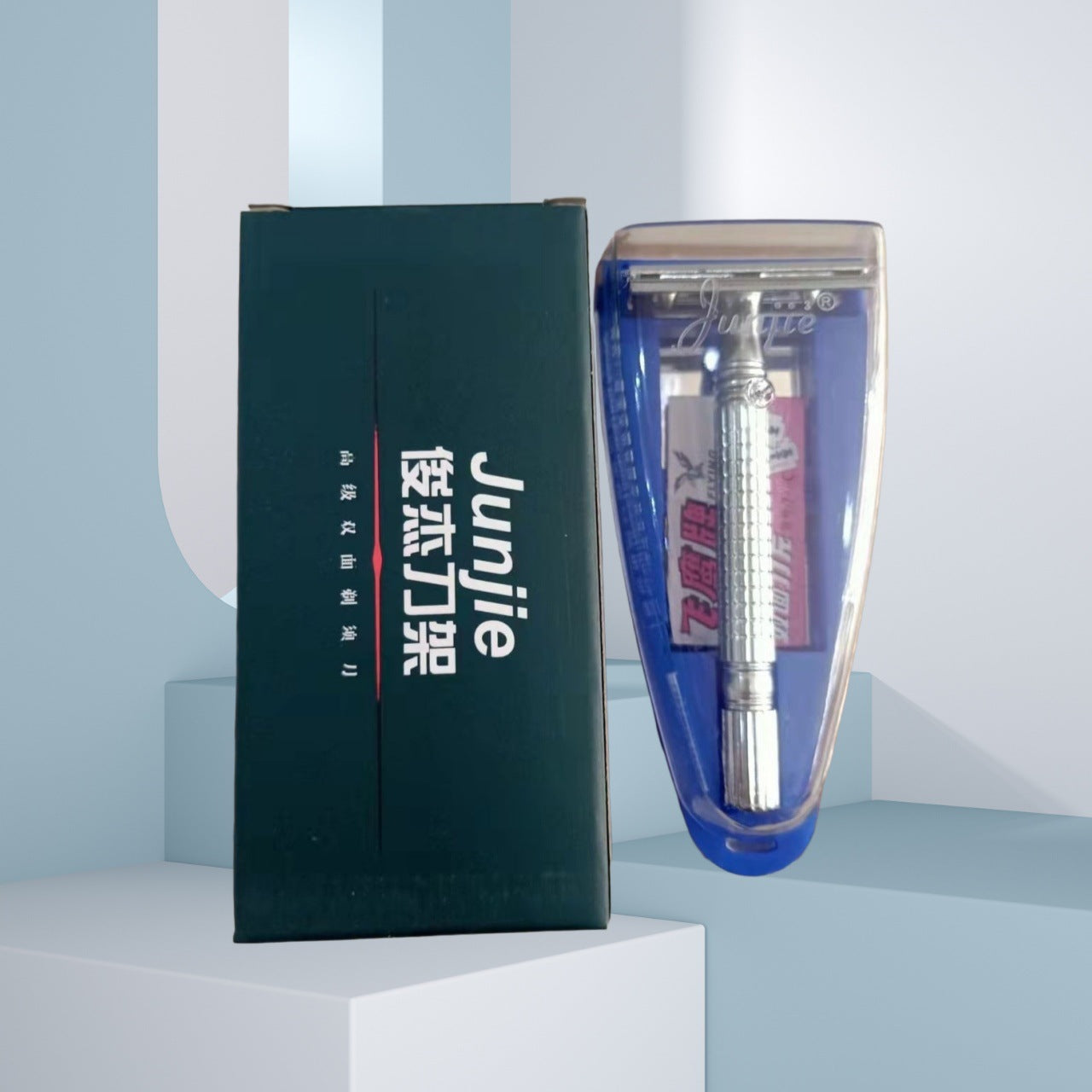 Manual Double-Sided Razor with Blades