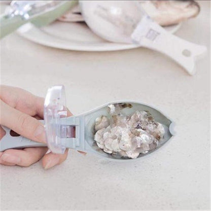 Manual Fish Scale Removal Tool Household Fish Scale Scraper with Cover Manual Fish Scale Scraper Kitchen Fish Scale Scraper