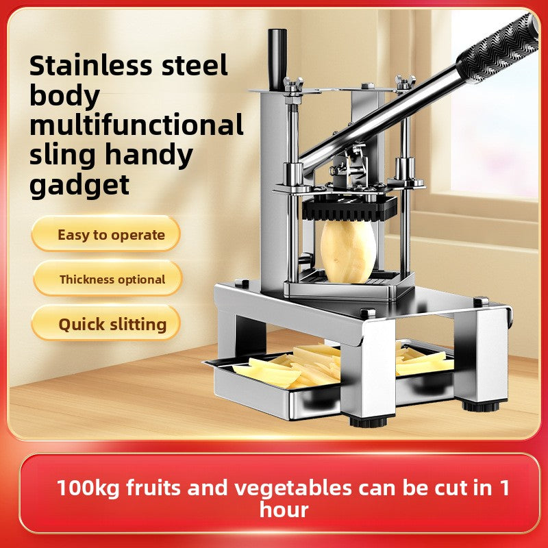 Manual French fries cutter