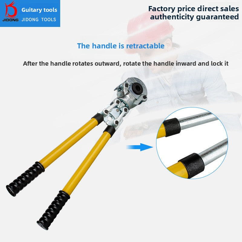 Manual mechanical pipe press pliers for aluminum-plastic pipes