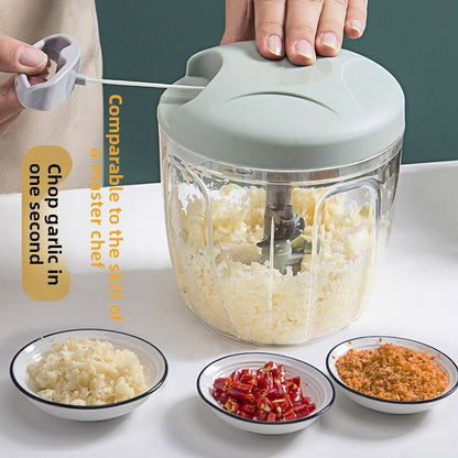 Manual Multifunctional Garlic Chopper Vegetable Cutter